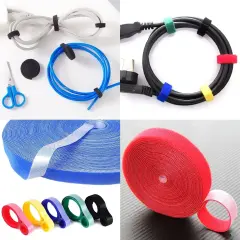 3/5M Cable Organizer Cable Management Wire Winder Tape Earphone Mouse Cord Management Ties Protector For iPhone Xiaomi Samsung