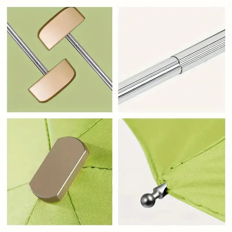 Mini UV Umbrella Small Pocket Travel Rain Parasol Vinyl Folding Sun Shade Umbrella UPF50+ Portable Capsule Umbrellas
