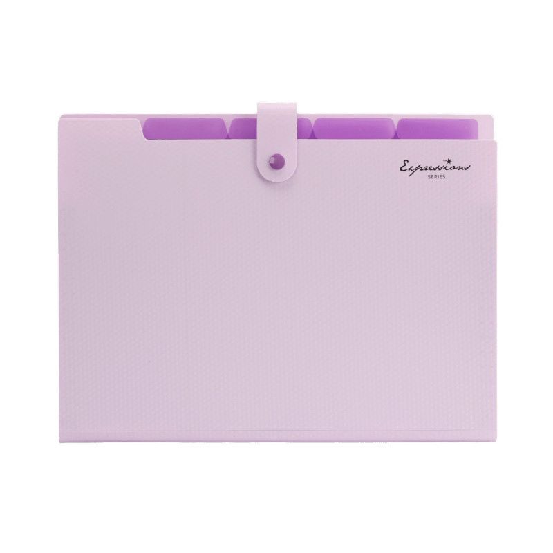 Expanding File Folder,5 Pocket Folders for Documents,Portable Paper Organizer for School Office Supplies,A4 Size