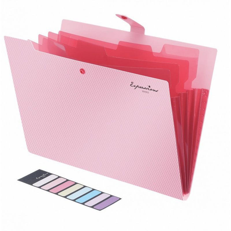 Expanding File Folder,5 Pocket Folders for Documents,Portable Paper Organizer for School Office Supplies,A4 Size