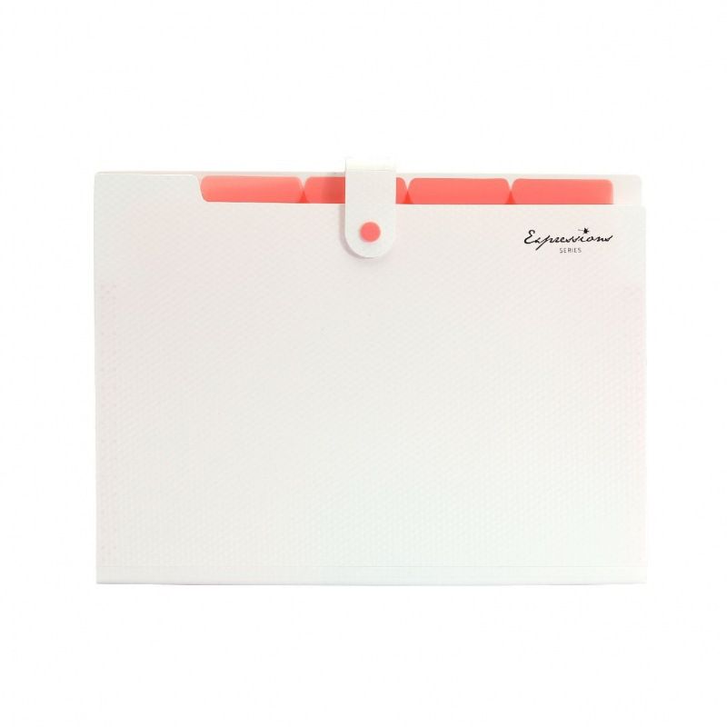 Expanding File Folder,5 Pocket Folders for Documents,Portable Paper Organizer for School Office Supplies,A4 Size