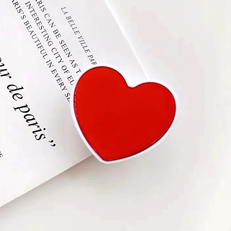 Heart Shaped Phone Socket Holder Finger Grip Bracket Support Telephone for IPhone 15 14 13 Samsung Pocket Socket Stand