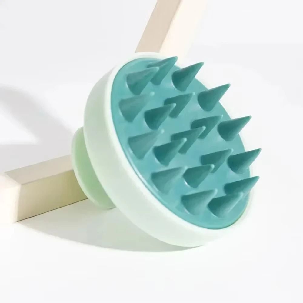 Silicone Shampoo Scalp Hair Massager Head Body Scalp Massage Brush Scalp Massage Brush Comb Magic Handle Brush Spa Massage Brush