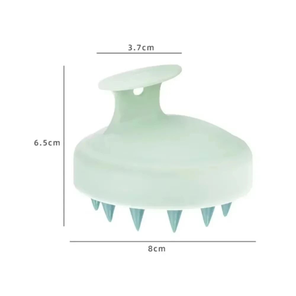 Silicone Shampoo Scalp Hair Massager Head Body Scalp Massage Brush Scalp Massage Brush Comb Magic Handle Brush Spa Massage Brush