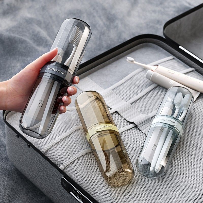 Toothbrush Travel Containers Transparent Portable Toothbrush Case Outdoor/business Trip/travel Acessories