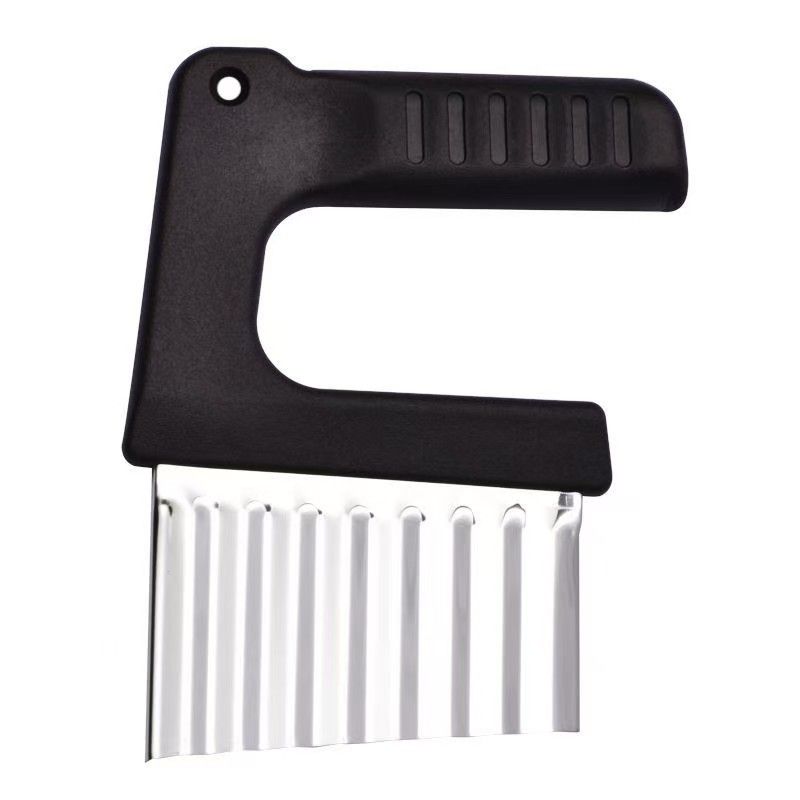Stainless Steel Potato Chip Slicer Dough Vegetable Fruit Crinkle Wavy Slicer Knife Potato Cutter Chopper French Fry Maker Tool