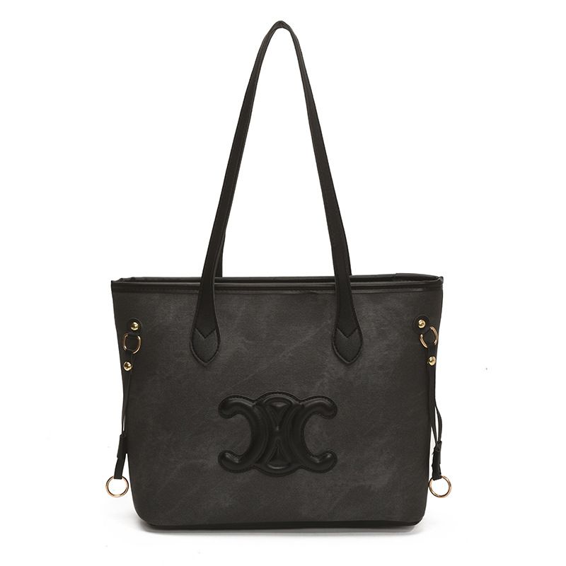 bmh7016 Summer Contrasting Colors To Work Commuter Bag Women's Fashion Versatile Tote Bag 2025 New Large-capacity Shoulder Bag