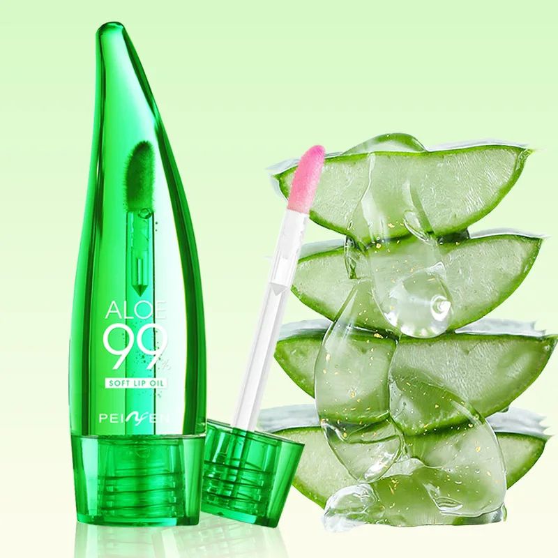 99% Aloe Vera Temperature - changing Lip Balm, Anti - dryness, Long - lasting Moisturizing, Transparent Liquid Lip Care Product