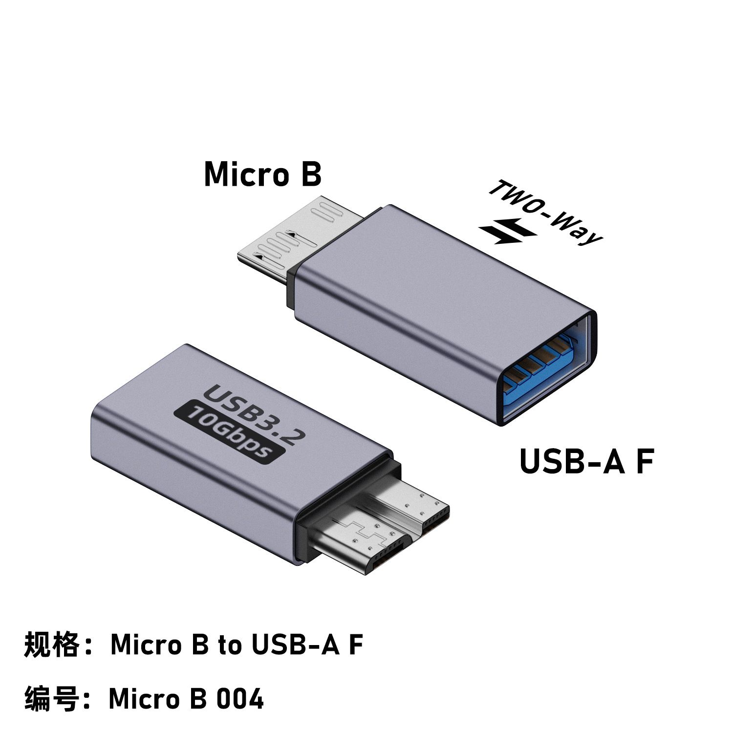 Micro B USB C 3.0 Male to Type C Female Adapter Type-C USB3.0 Micro B Connector for External Hard Drive Disk HDD Cable Adapter