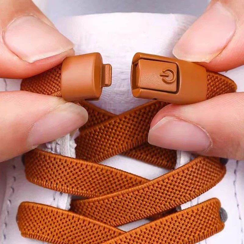 Elastic Laces Sneakers Tennis No Tie Shoe laces Lock Shoelaces without ties Kids Adult Shoelace Shoes Accessories 1Pair