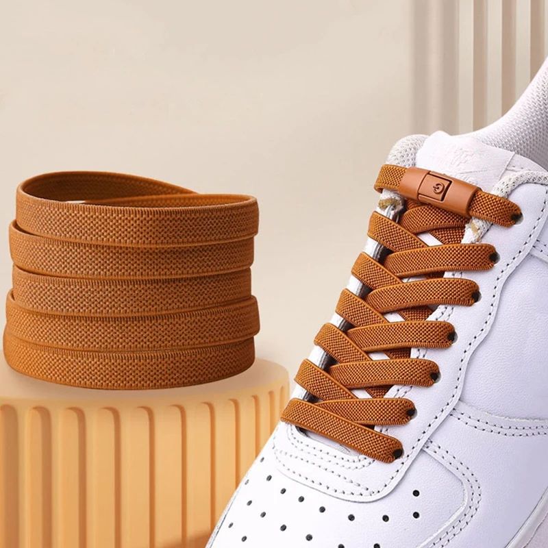 Elastic Laces Sneakers Tennis No Tie Shoe laces Lock Shoelaces without ties Kids Adult Shoelace Shoes Accessories 1Pair