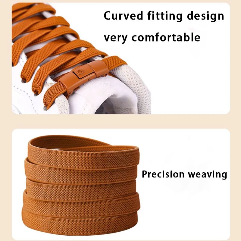 Elastic Laces Sneakers Tennis No Tie Shoe laces Lock Shoelaces without ties Kids Adult Shoelace Shoes Accessories 1Pair