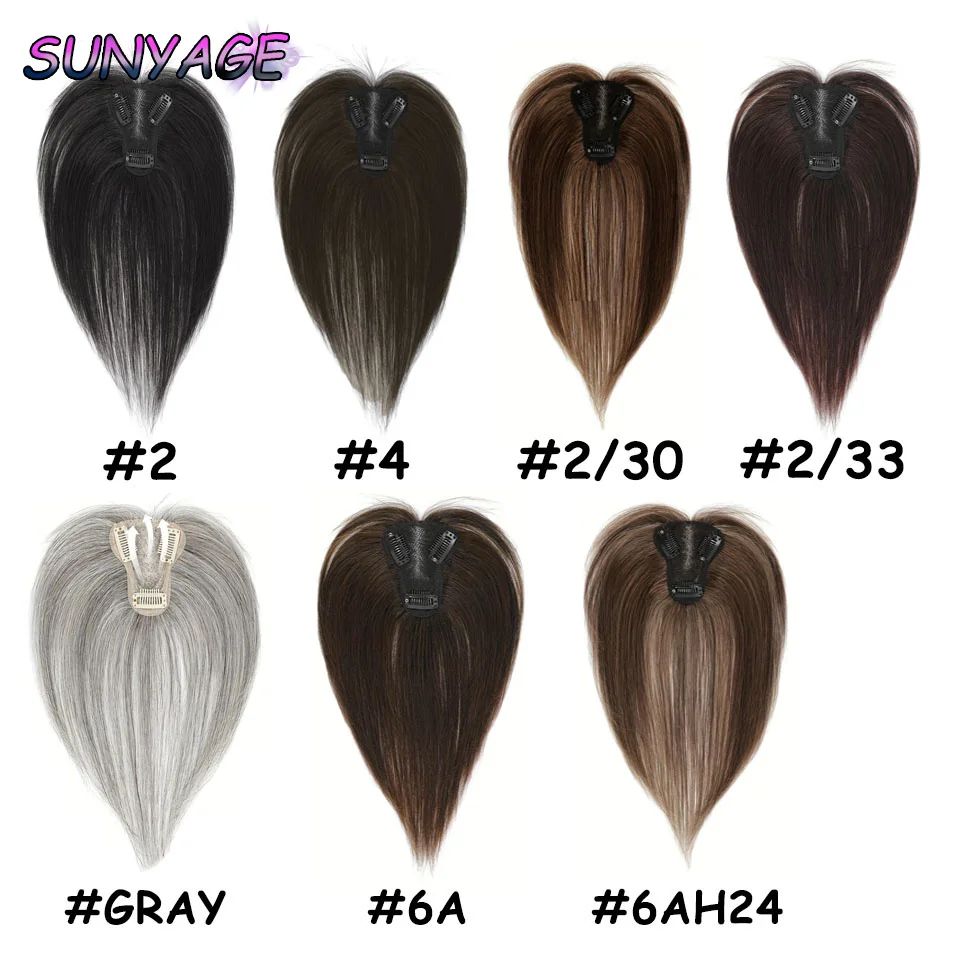 Wig Bangs Clip In Natural Synthetic Hair Bangs Fringe Hair Pieces Middle Part Hair Extension Topper For Women Hair Loss