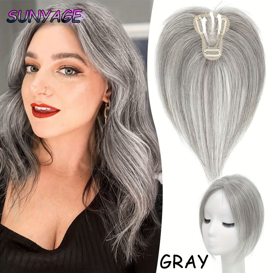 Wig Bangs Clip In Natural Synthetic Hair Bangs Fringe Hair Pieces Middle Part Hair Extension Topper For Women Hair Loss