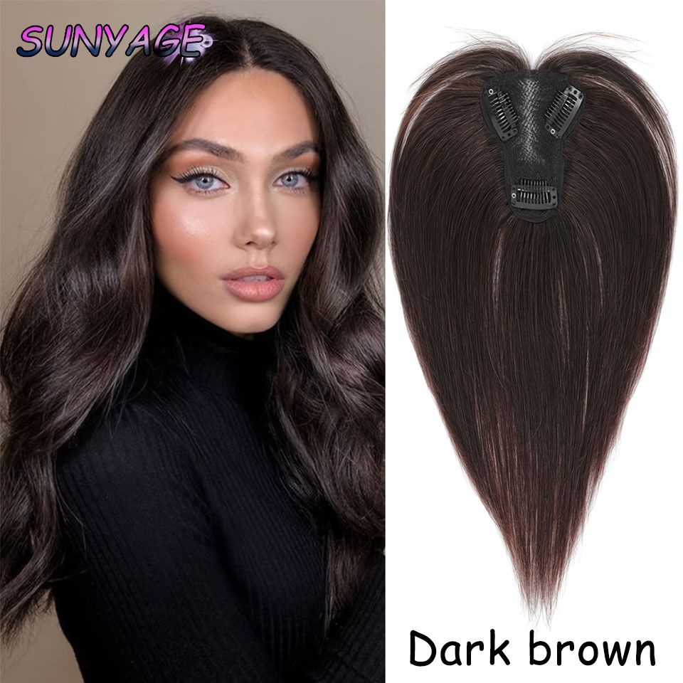 Wig Bangs Clip In Natural Synthetic Hair Bangs Fringe Hair Pieces Middle Part Hair Extension Topper For Women Hair Loss