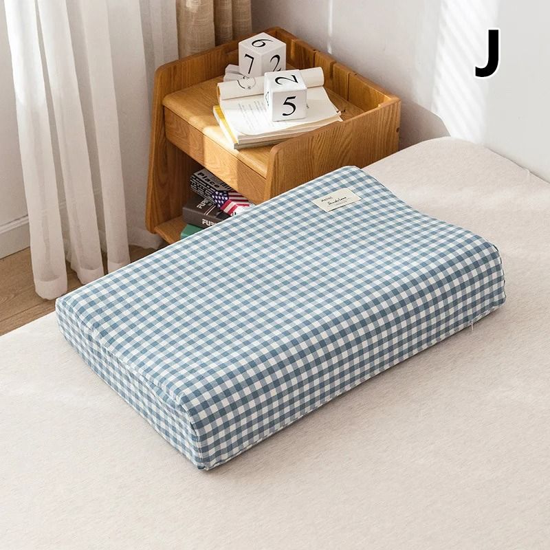30x50cm Cotton Latex Pillowcase For Home Bedroom Sleeping Washable Memory Pillow Cover