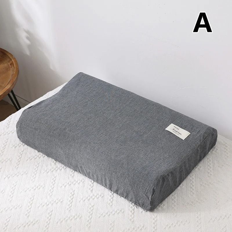 30x50cm Cotton Latex Pillowcase For Home Bedroom Sleeping Washable Memory Pillow Cover