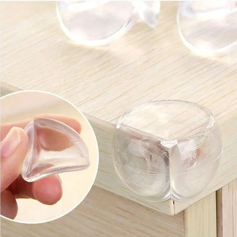 10pcs Baby Safety Silicone Protector Table Furnitur Kids Desk Corner Edge Protection Cover Children Soft Anticollision Guards