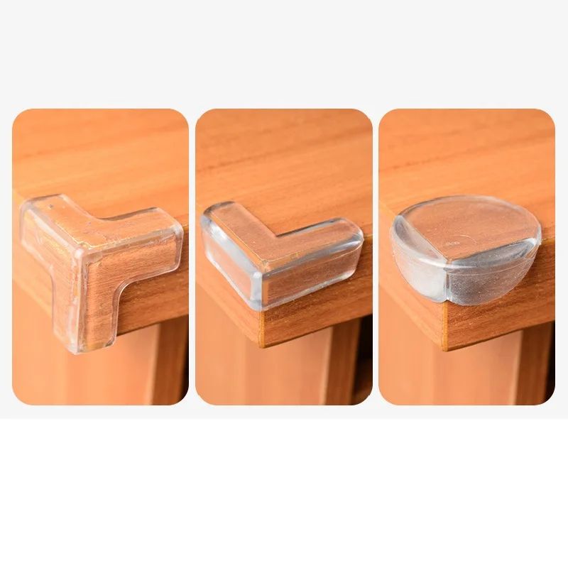 5pcs/10pcs Baby Safety Silicone Protector Table Corner Edge Protection Cover Electric Socket Children Anticollision Guards