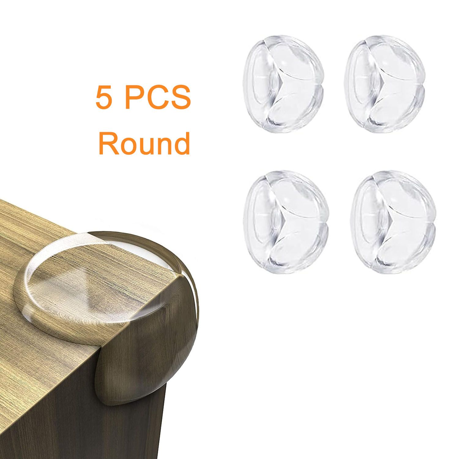 5pcs/10pcs Baby Safety Silicone Protector Table Corner Edge Protection Cover Electric Socket Children Anticollision Guards