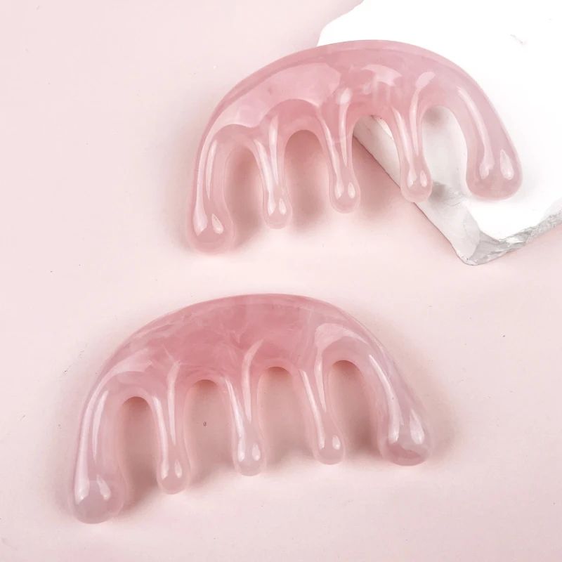 1pcs five-tooth meridian massage special hair massage meridian tool portable practical head massage comb home