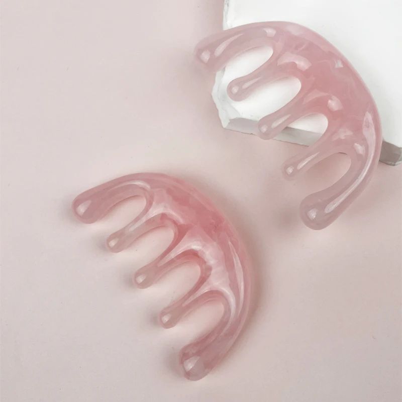 1pcs five-tooth meridian massage special hair massage meridian tool portable practical head massage comb home