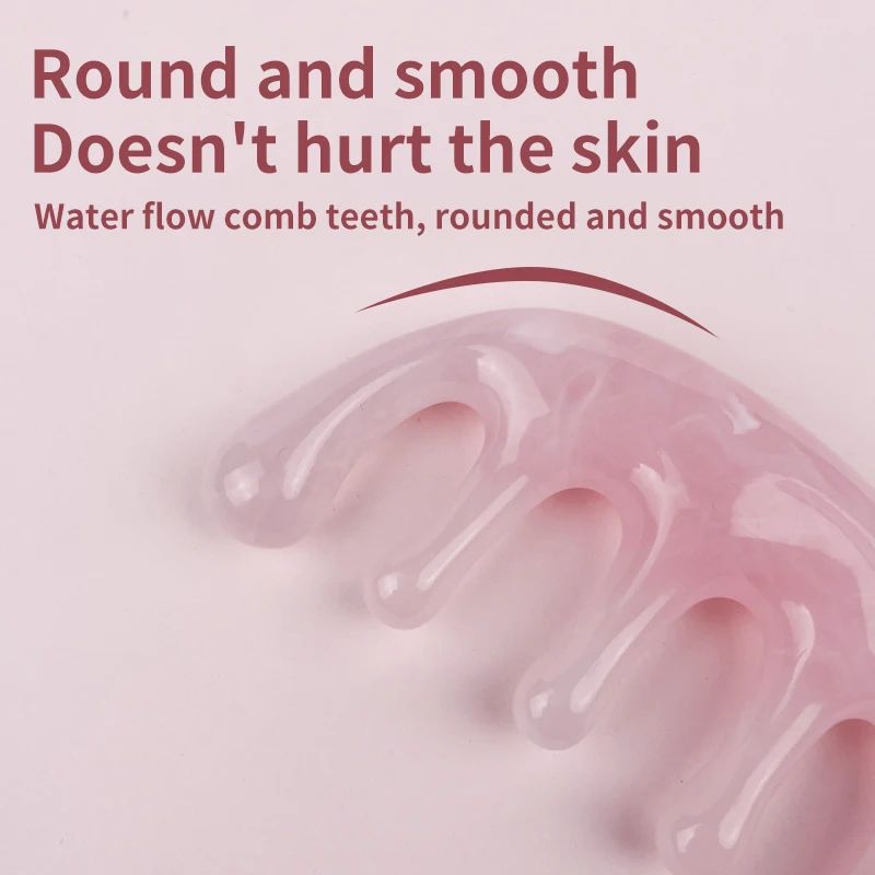 1pcs five-tooth meridian massage special hair massage meridian tool portable practical head massage comb home