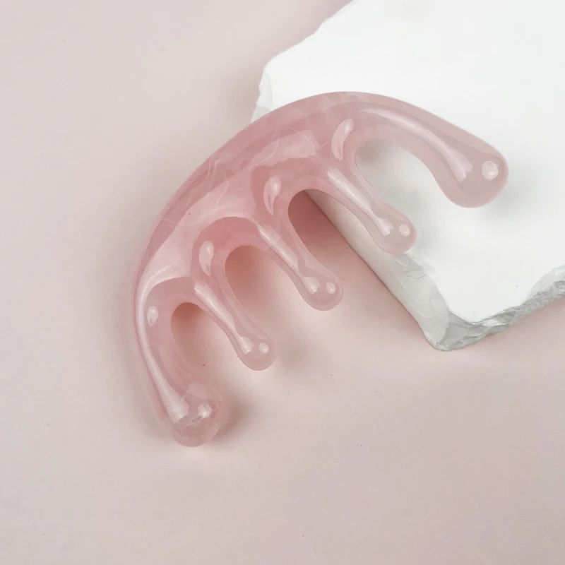 1pcs five-tooth meridian massage special hair massage meridian tool portable practical head massage comb home