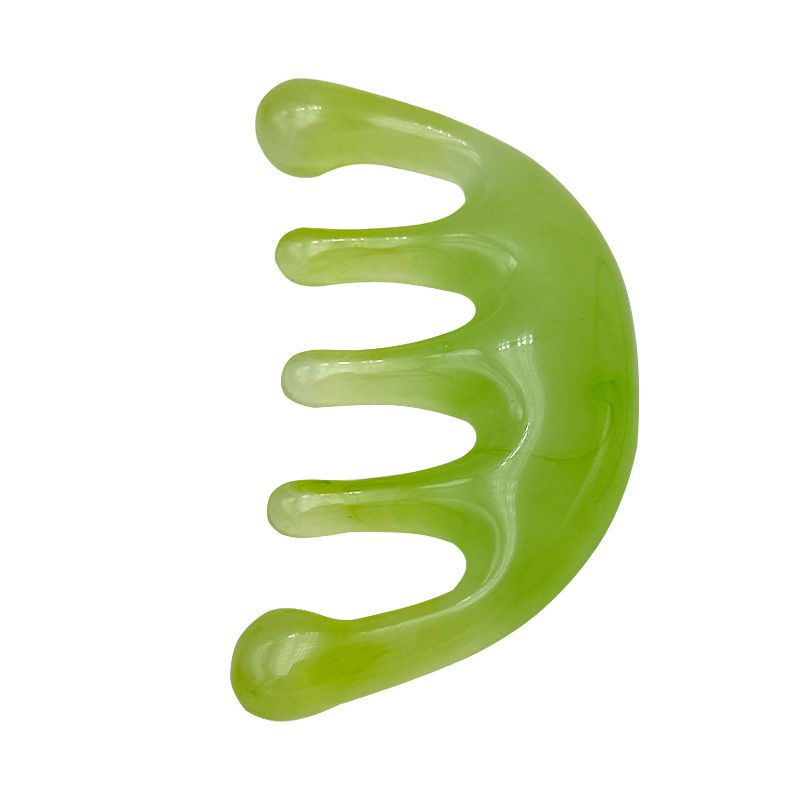 1pcs five-tooth meridian massage special hair massage meridian tool portable practical head massage comb home