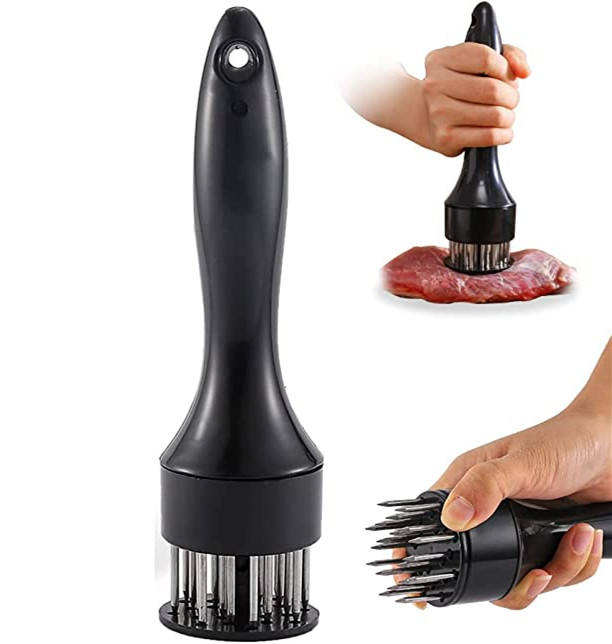 Hot selling kitchen cooking tools multifunctional manual meat piercer stainless steel barbecue auxiliary tools Tenderizer Needle 16-pin