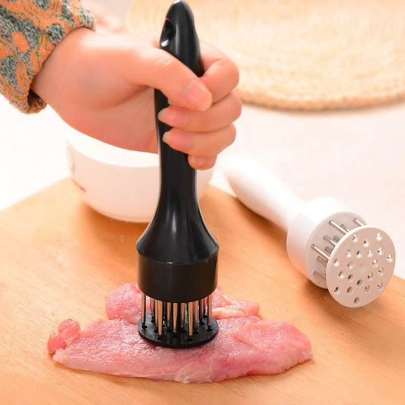 Hot selling kitchen cooking tools multifunctional manual meat piercer stainless steel barbecue auxiliary tools Tenderizer Needle 16-pin
