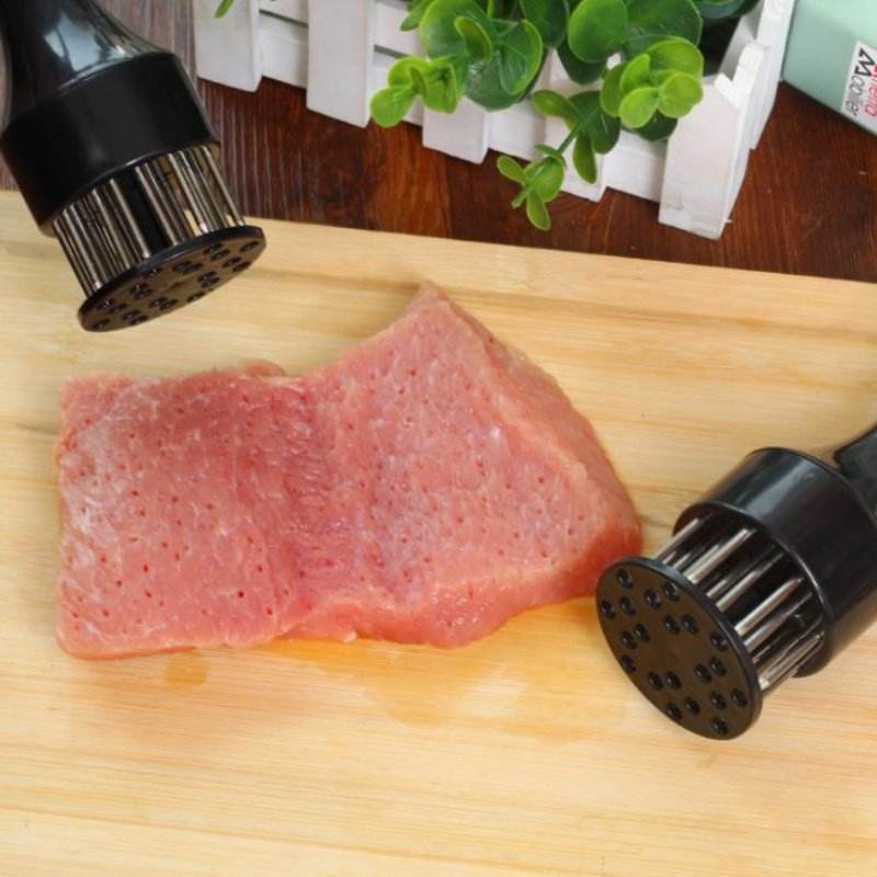 Hot selling kitchen cooking tools multifunctional manual meat piercer stainless steel barbecue auxiliary tools Tenderizer Needle 16-pin