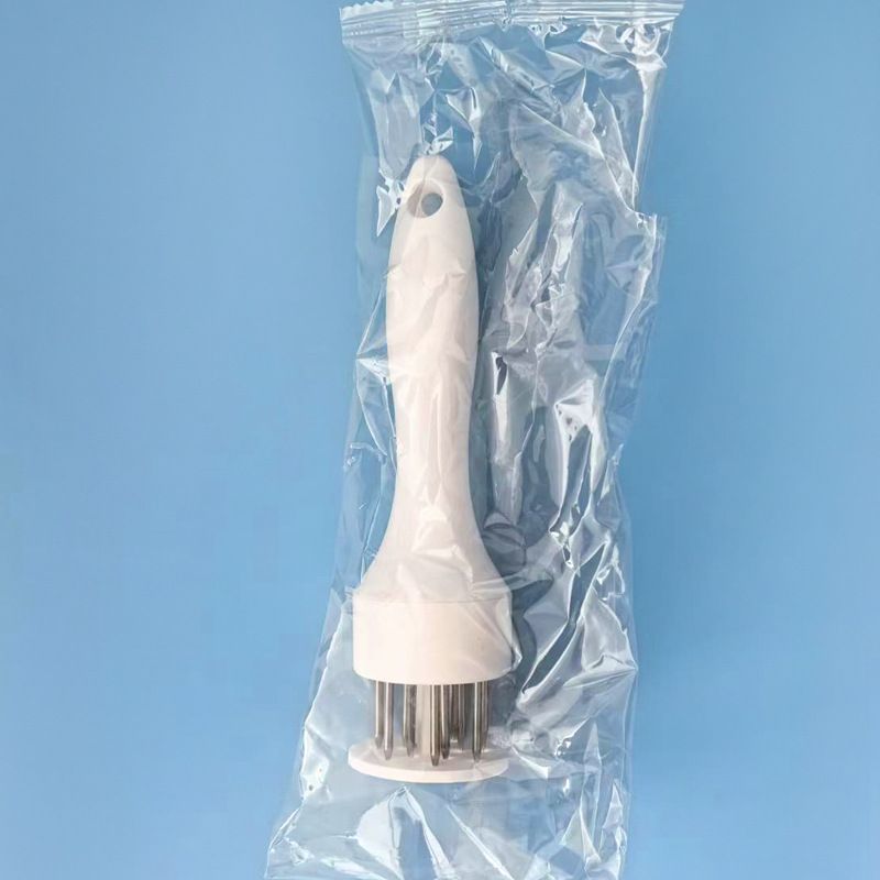 Hot selling kitchen cooking tools multifunctional manual meat piercer stainless steel barbecue auxiliary tools Tenderizer Needle 16-pin
