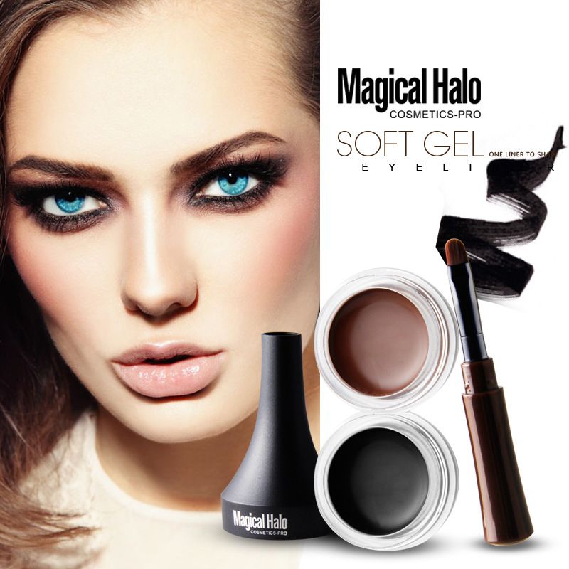 Waterproof and long-lasting eyeliner, eyebrow tinting pencil, easy-to-use smudge-resistant three-dimensional eyeliner makeup