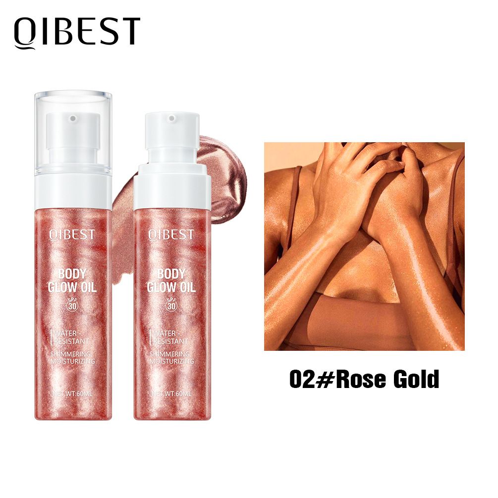 Face highlighter, body glow oil, skin brightening highlighter, sparkling brightening, sexy highlighter oil view 7