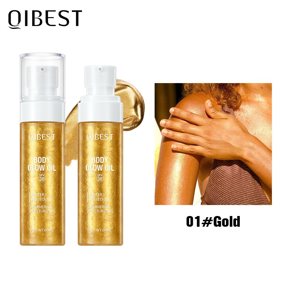 Face highlighter, body glow oil, skin brightening highlighter, sparkling brightening, sexy highlighter oil view 6