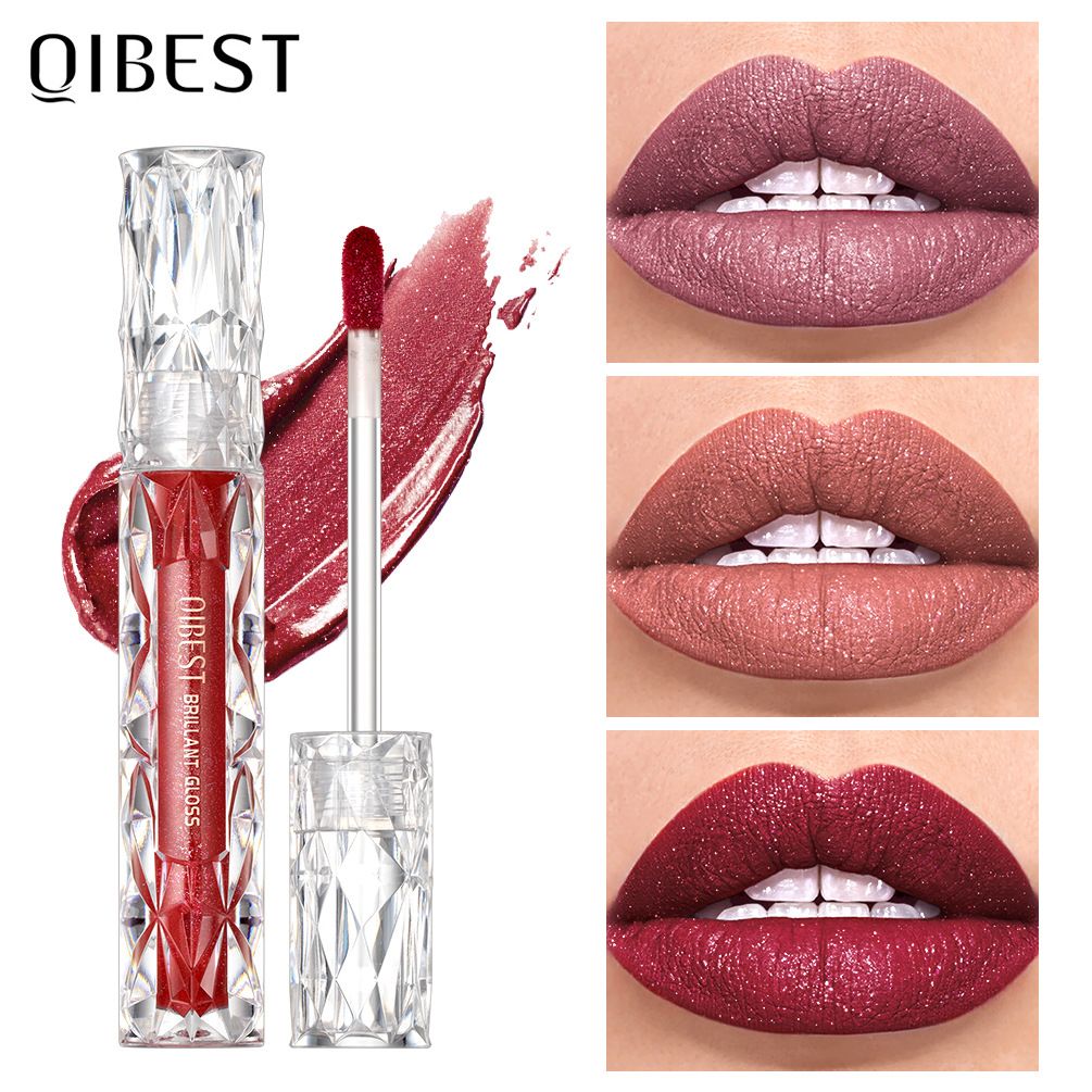 Liquid lipstick, metallic lip gloss, moisturizing pearlescent shimmer lip glaze, non-staining and non-fading