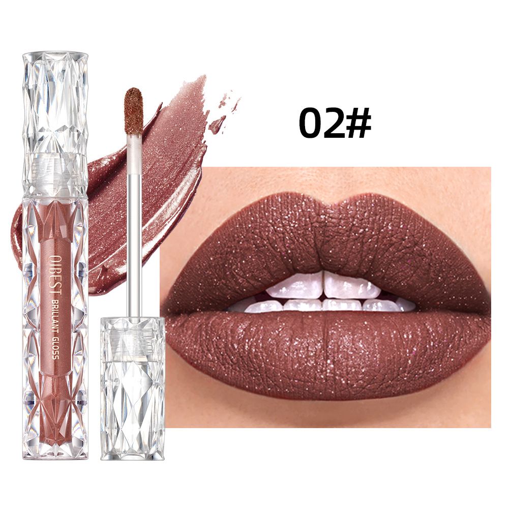 Liquid lipstick, metallic lip gloss, moisturizing pearlescent shimmer lip glaze, non-staining and non-fading