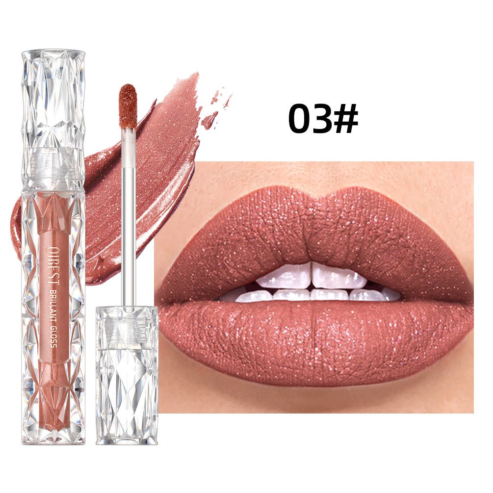 Liquid lipstick, metallic lip gloss, moisturizing pearlescent shimmer lip glaze, non-staining and non-fading