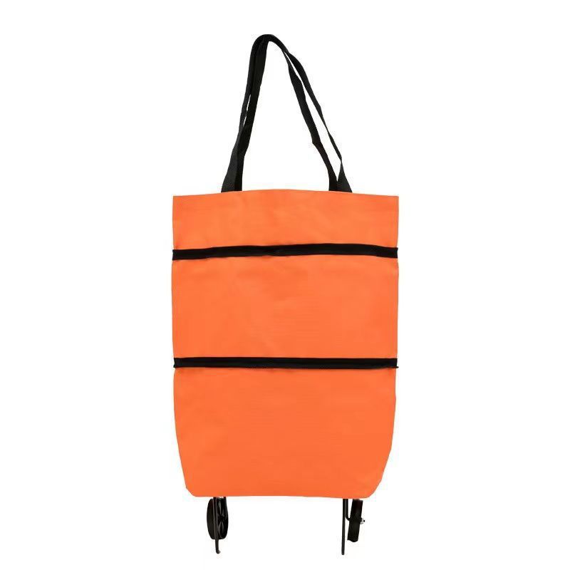 1PCS Folding Shopping Bag, Portable Tugboat Bag, Grocery Bag, Large Capacity Supermarket Bag