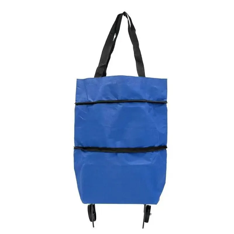 1PCS Folding Shopping Bag, Portable Tugboat Bag, Grocery Bag, Large Capacity Supermarket Bag