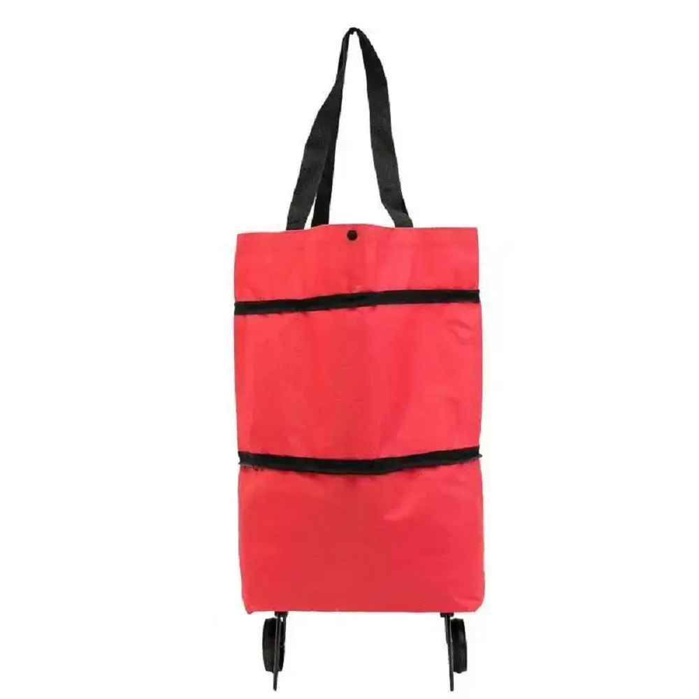 1PCS Folding Shopping Bag, Portable Tugboat Bag, Grocery Bag, Large Capacity Supermarket Bag