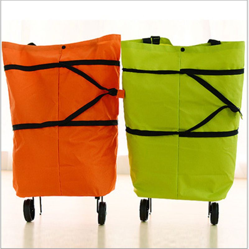 New Folding Shopping Wheel Bags, Oxford Cloth Shopping Bags, Handle Bags, Trolleys, Home Trolleys, Supermarket Bags