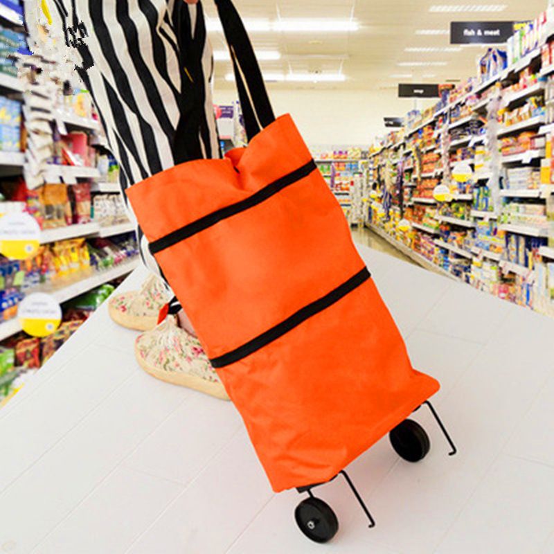New Folding Shopping Wheel Bags, Oxford Cloth Shopping Bags, Handle Bags, Trolleys, Home Trolleys, Supermarket Bags