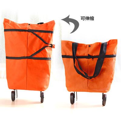 New Folding Shopping Wheel Bags, Oxford Cloth Shopping Bags, Handle Bags, Trolleys, Home Trolleys, Supermarket Bags