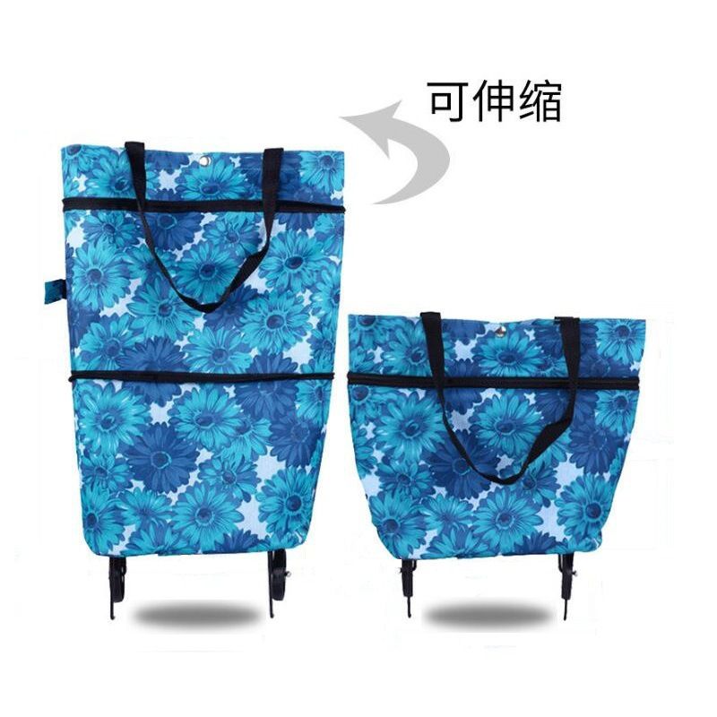 New Folding Shopping Wheel Bags, Oxford Cloth Shopping Bags, Handle Bags, Trolleys, Home Trolleys, Supermarket Bags