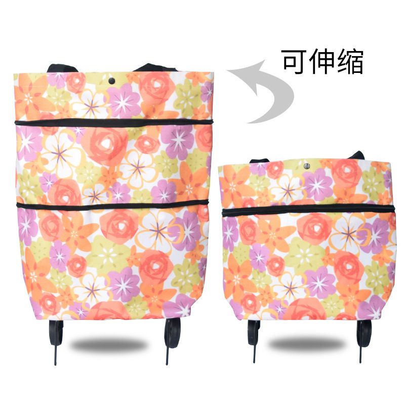 New Folding Shopping Wheel Bags, Oxford Cloth Shopping Bags, Handle Bags, Trolleys, Home Trolleys, Supermarket Bags
