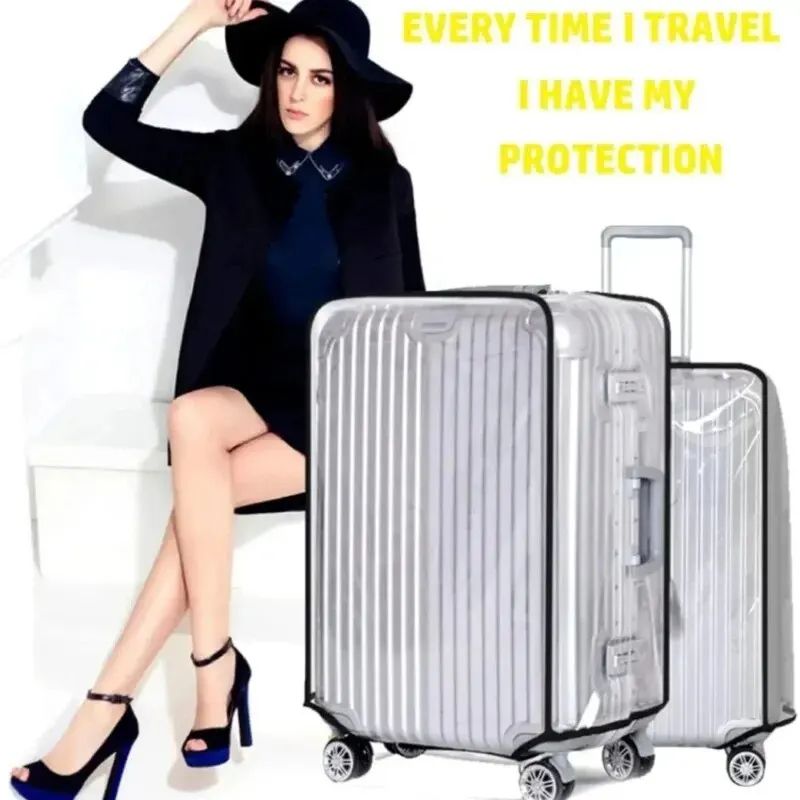 New Full Transparent Luggage Protector Cover Waterproof Dustproof Durable Suitcase Cover Protector Travel Accessories PVC Case