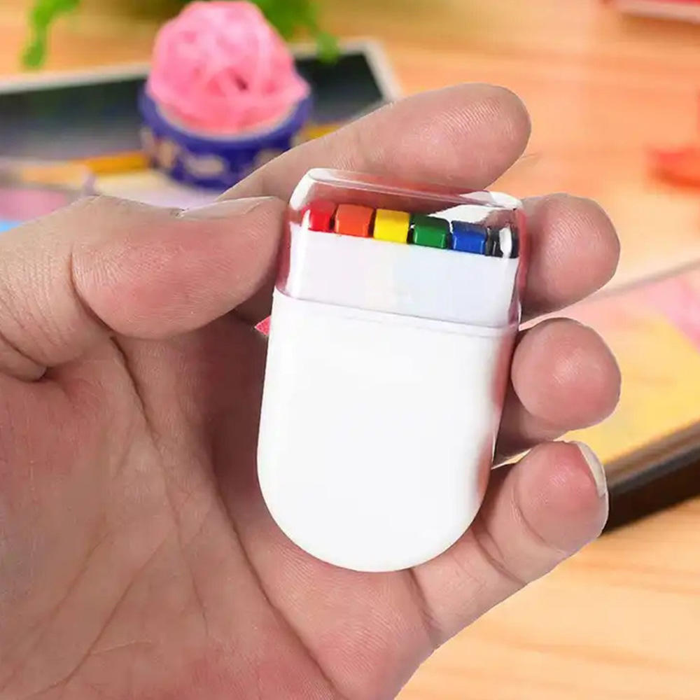 6-Color Rainbow Crayon Face Painter, Halloween Rainbow Strip Face Graffiti Crayon, World Cup Fan Face Painter, Easy-to-Apply Body Paint Sticker
