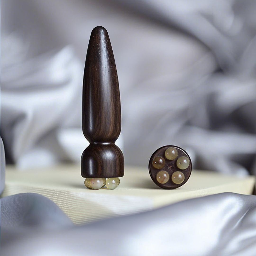 Healthy Solid Wood Facial Massage Device Facial Beauty Tool for Eye Muscle Stimulation Skin Care Equipment